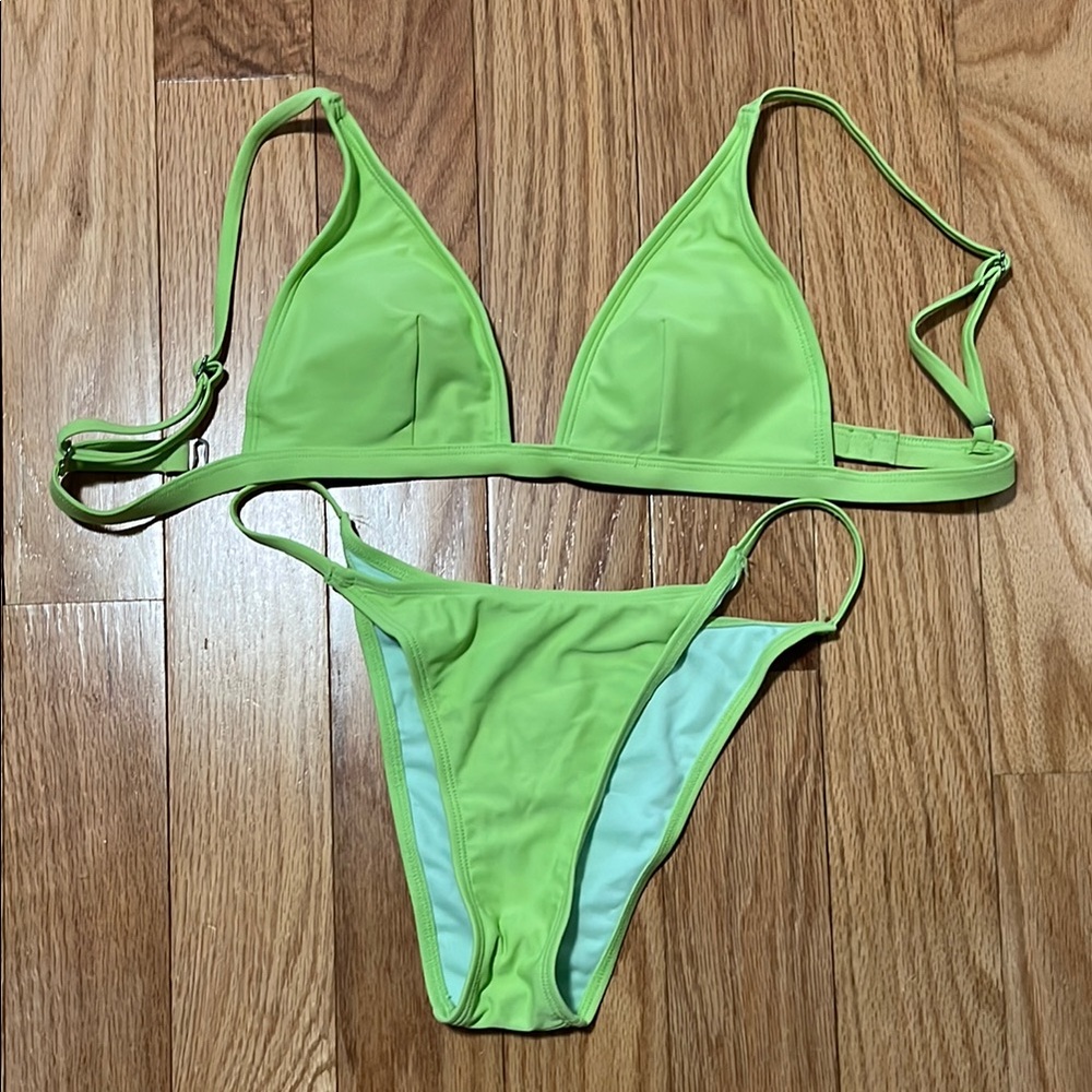 CupShe Green Bikini Set
